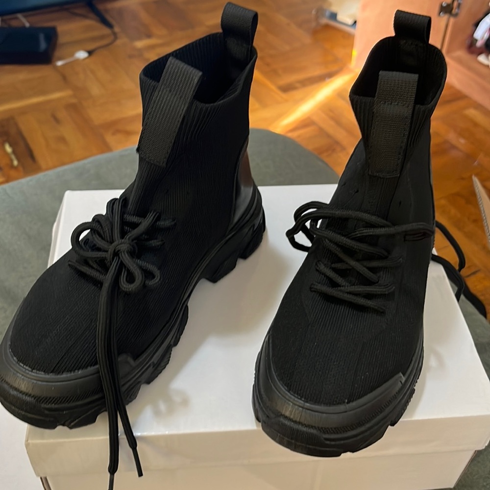 Black ankle boots